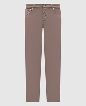 Brunello Cucinelli Коричневые брюки с логотипом M289LI1780
