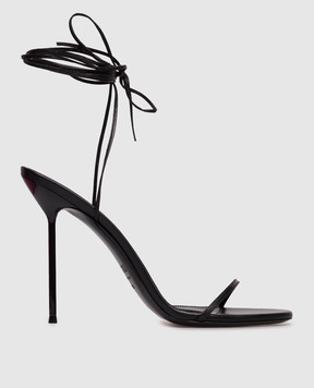 Paris Texas Чорні шкіряні босоніжки Lidia PX1936XNPP3