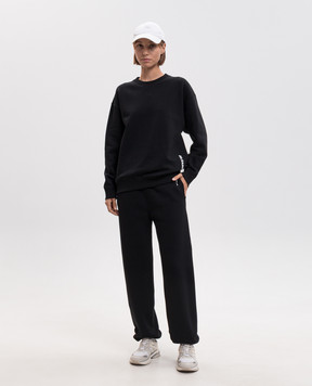 Jil Sander Черный свитшот с принтом логотипа J02GU0122J20128