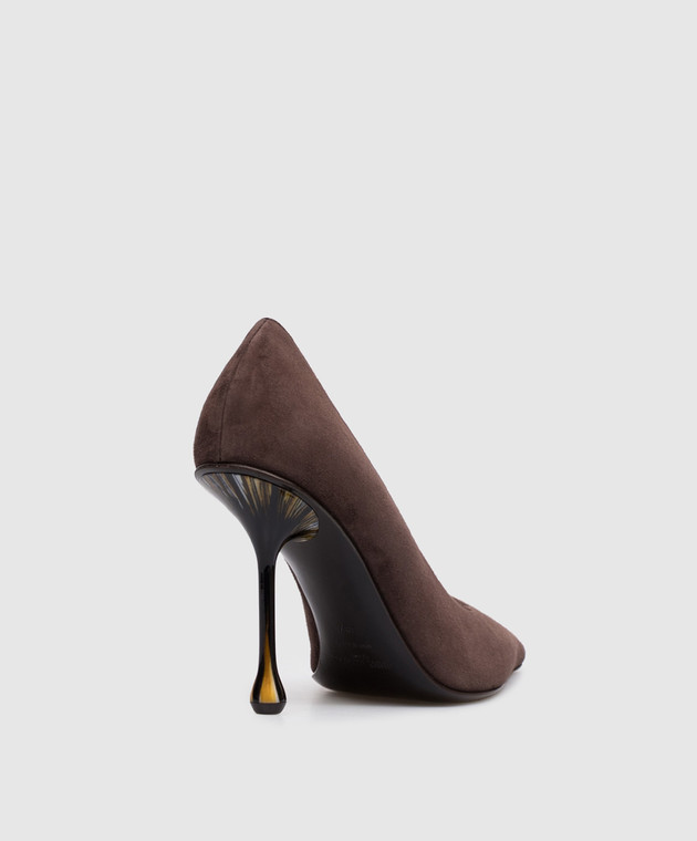 Jimmy Choo Коричневые замшевые туфли Ixia IXIA95JRS изображение 3