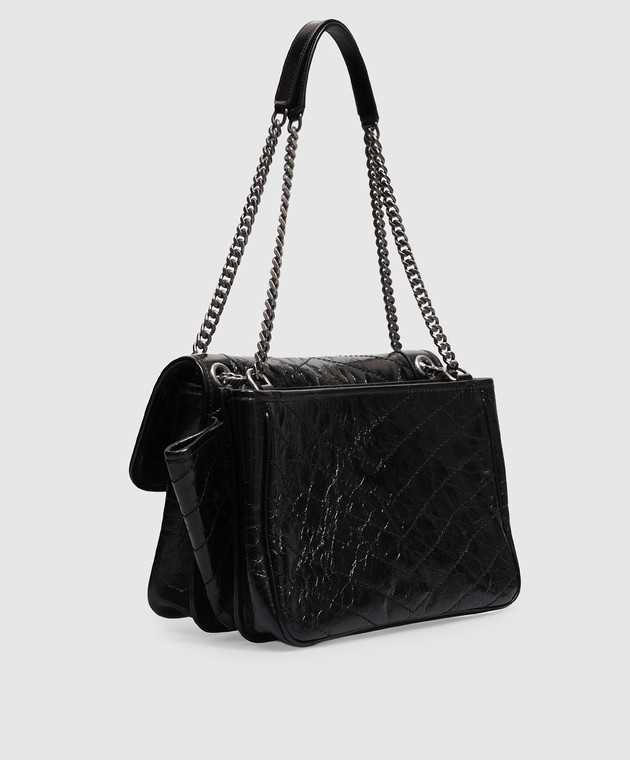 Saint Laurent Чорна шкіряна сумка Niki 8129430EN04 зображення 3