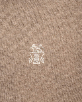 Brunello Cucinelli Детский бежевый кардиган из кашемира B22M10026B