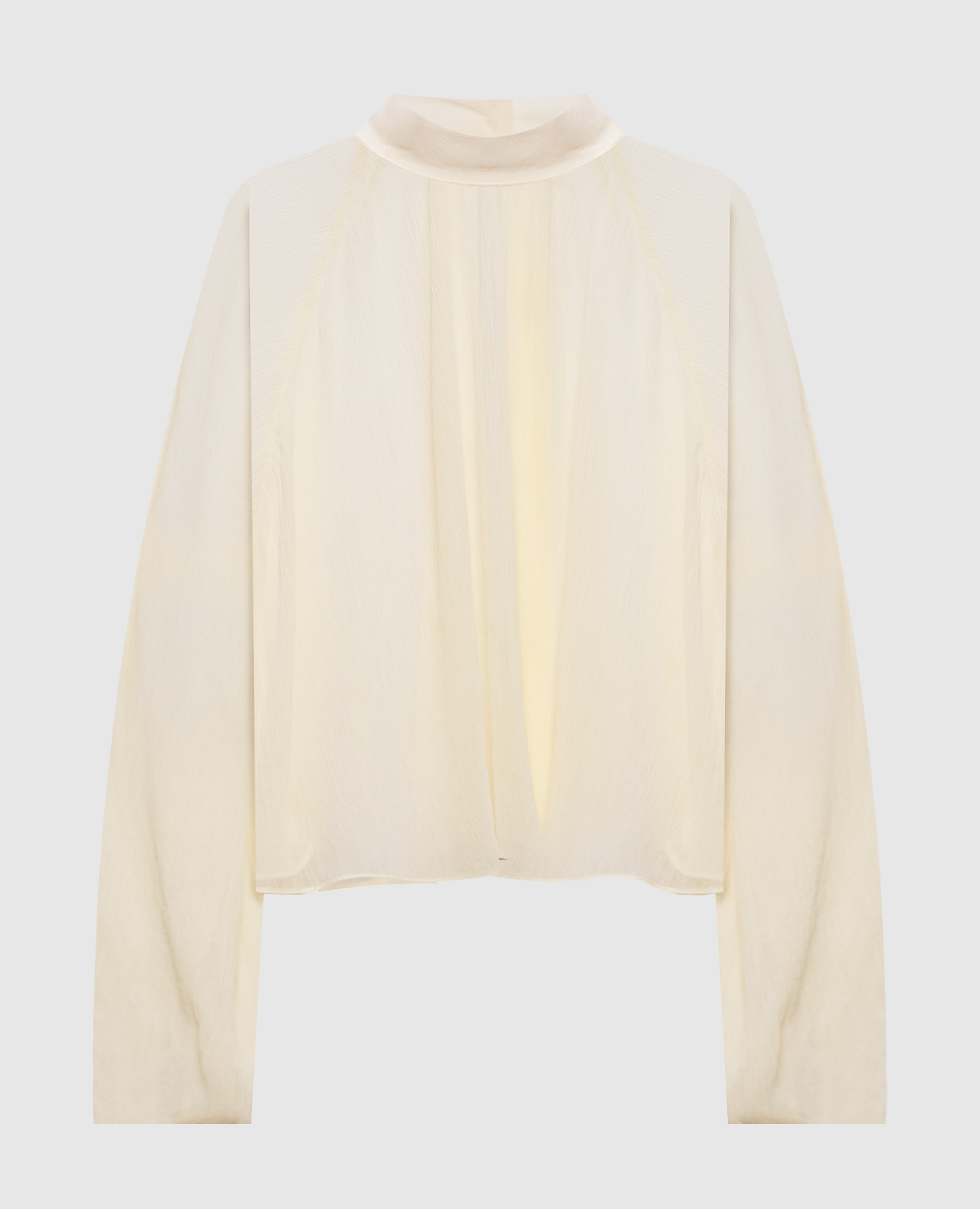 

Желтая блуза AFFETTO с эффектом жатки, Желтый, Блузы