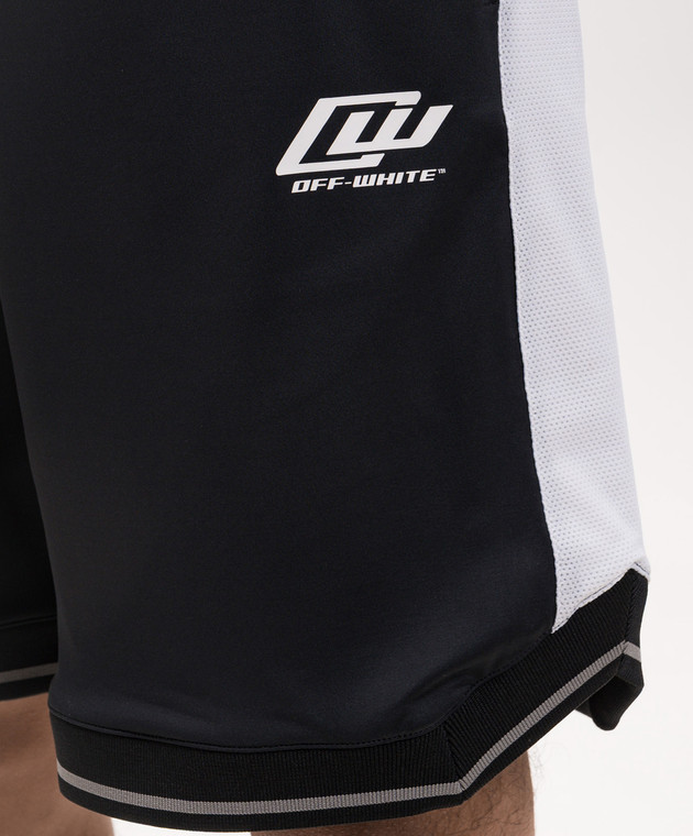 Off-White Сині шорти з перфорацією 44MCI01AS26J001 зображення 5