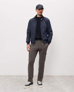 Doriani Cashmere Синя футболка з шовком 18381B299