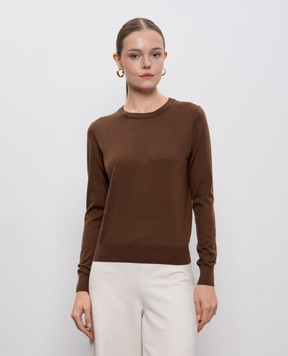 Allude Коричневий джемпер з кашеміру 25570003