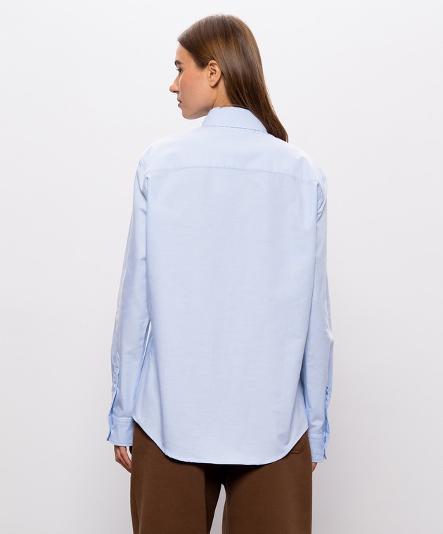 Ami Paris Блакитна сорочка BFUSH063CO0031w зображення 4