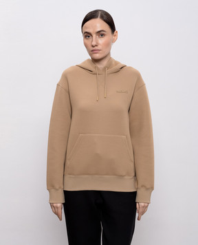 Mackage Бежеве худі Krystiana з фактурним логотипом KRYSTIANA