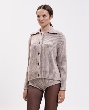 Magda Butrym Бежевий кардиган з вовни KNITWEAR27CARDIG314926