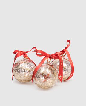Stefano Ricci Набір брендованих ялинкових прикрас KGCBALL3SR01