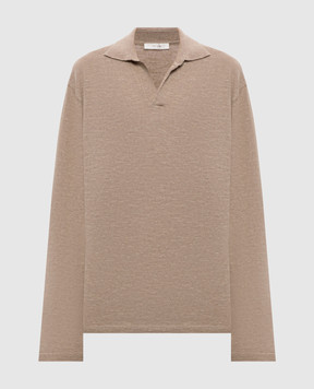 The Row Коричневый пуловер Niosa с льном 10707Y971