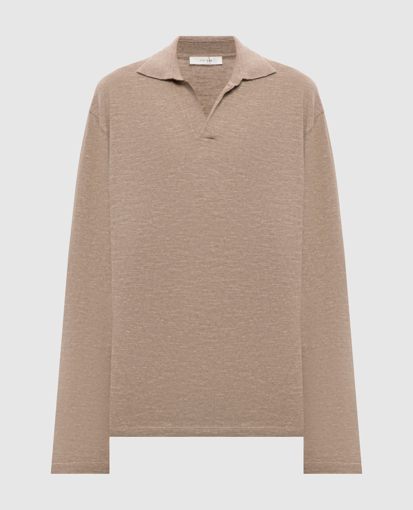 Коричневый пуловер Niosa с льном