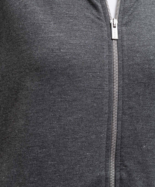 Peserico Серая спортивная куртка с люрексом A12576J002355 изображение 5