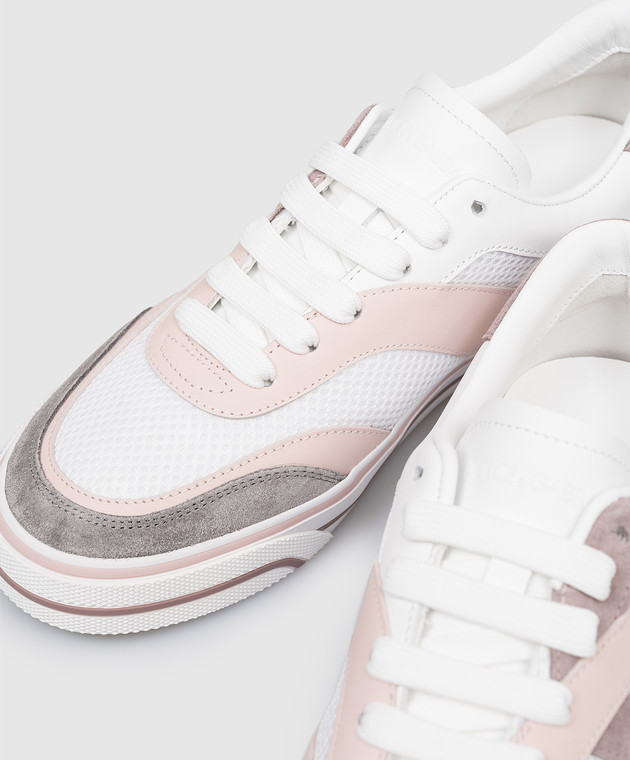 Dolce&Gabbana Розовые комбинированные кроссовки CK2385A5210 изображение 5