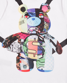 Sprayground Дитяча біла футболка Wonderful Mind Bear Backpack SPY1401