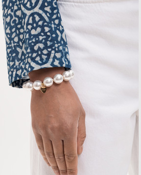 Dolman Bijoux Білий браслет з намистинами 33783