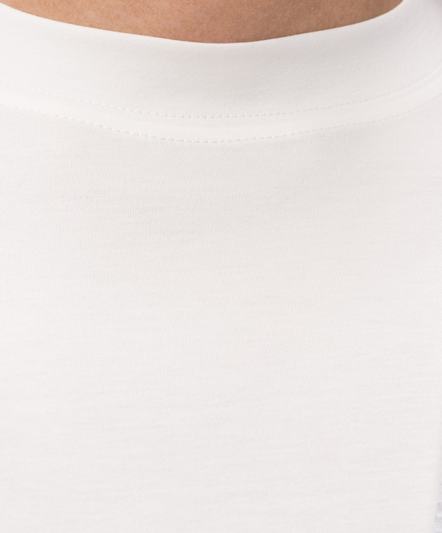 Brunello Cucinelli Футболка цвета айвори M0B131308 изображение 5