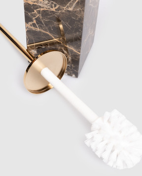 Treesseci Коричневий підлоговий йоржик для унітазу Palace з мармуру PA17AEMGD