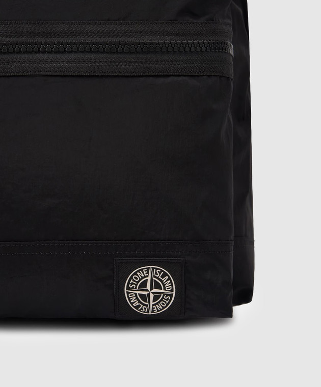 Stone Island Черный рюкзак с нашивкой логотипа L2S159200016S0251 изображение 4