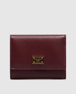 Dolce&Gabbana Бордовый кожаный портмоне BI0770A9S25