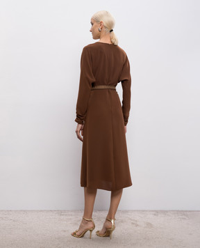 Max Mara Коричнева сукня міді ZERBINO MSTZERBINO