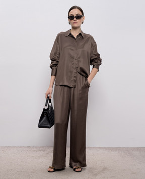 Peserico Коричневая блуза A06189H06638