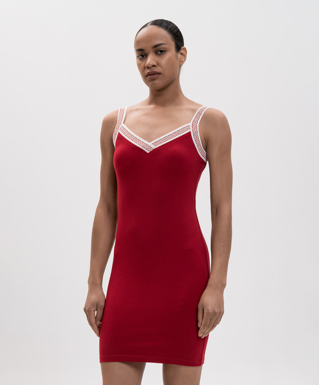 Versace Красное платье с узором 10259841A18712 изображение 3