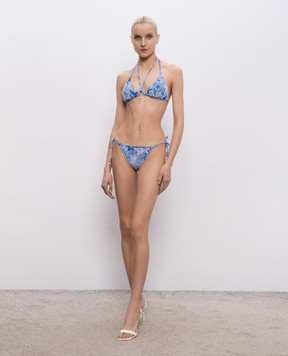 Twinset Синій ліф від купальника в квітковий візерунок 261LMMB22