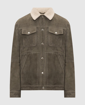 Brunello Cucinelli Дублянка кольору хакі MPMCU2058