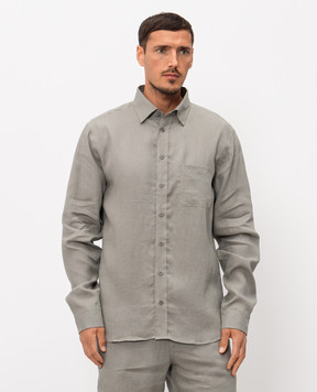 Sease Зелена сорочка з коноплі SI030TN359