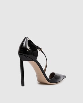 Tom Ford Чорні шкіряні лаковані туфлі W3809LCL072P