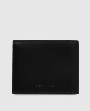 Off-White Черный кожаный портмоне OWMNC20F26LT01