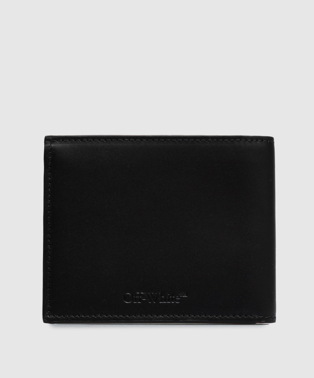 Off-White Черный кожаный портмоне OWMNC20F26LT01 изображение 2