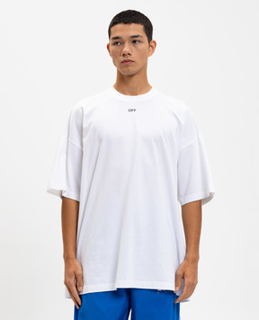 Off-White Біла футболка з логотипом 44MAA161F5J002