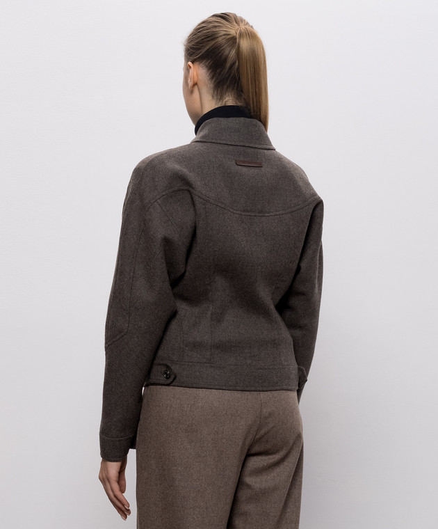 Max Mara Коричнева куртка RAPACE з вовни MXSRAPACE зображення 3