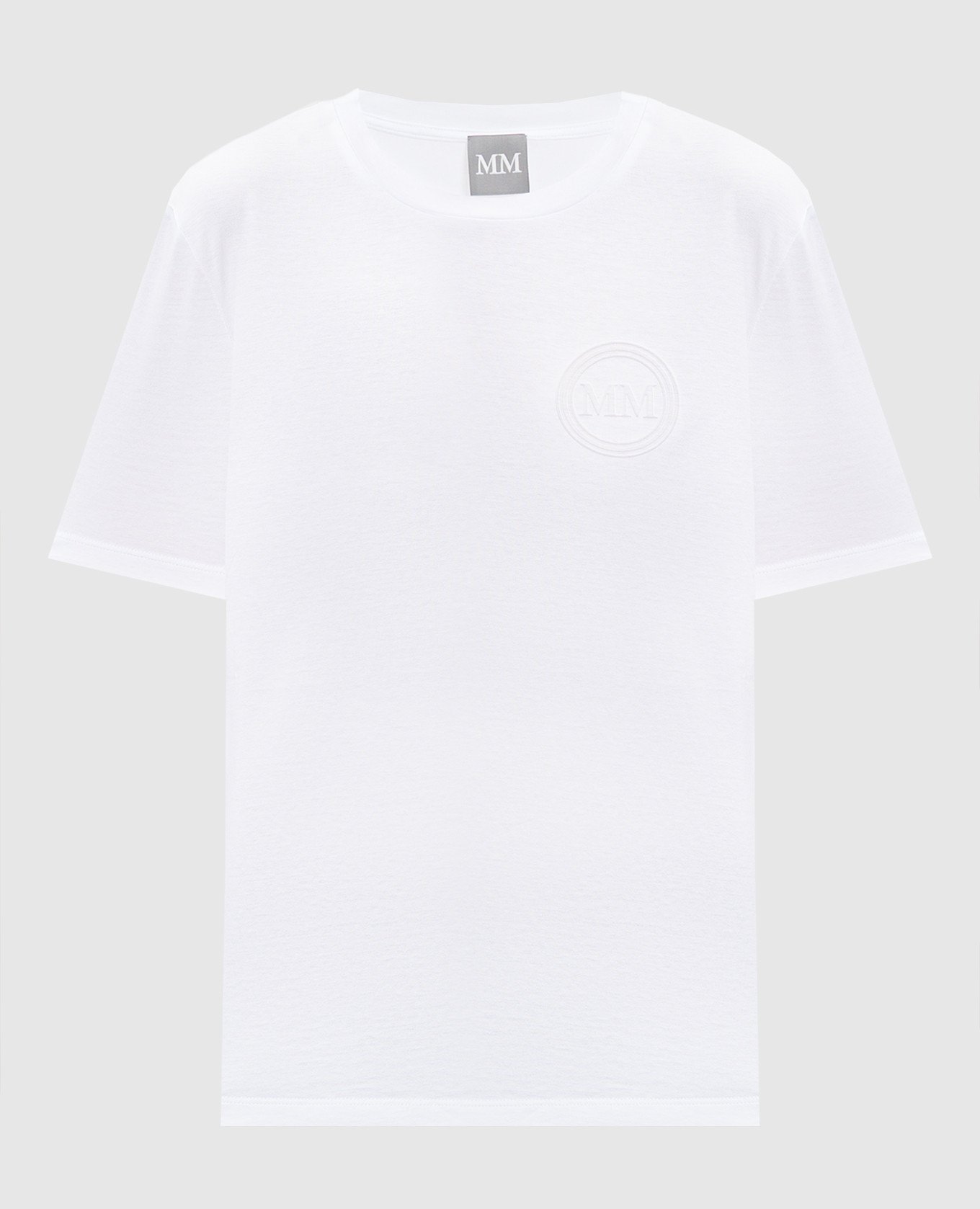 Gattoni white T-shirt with monogram logo Max Mara