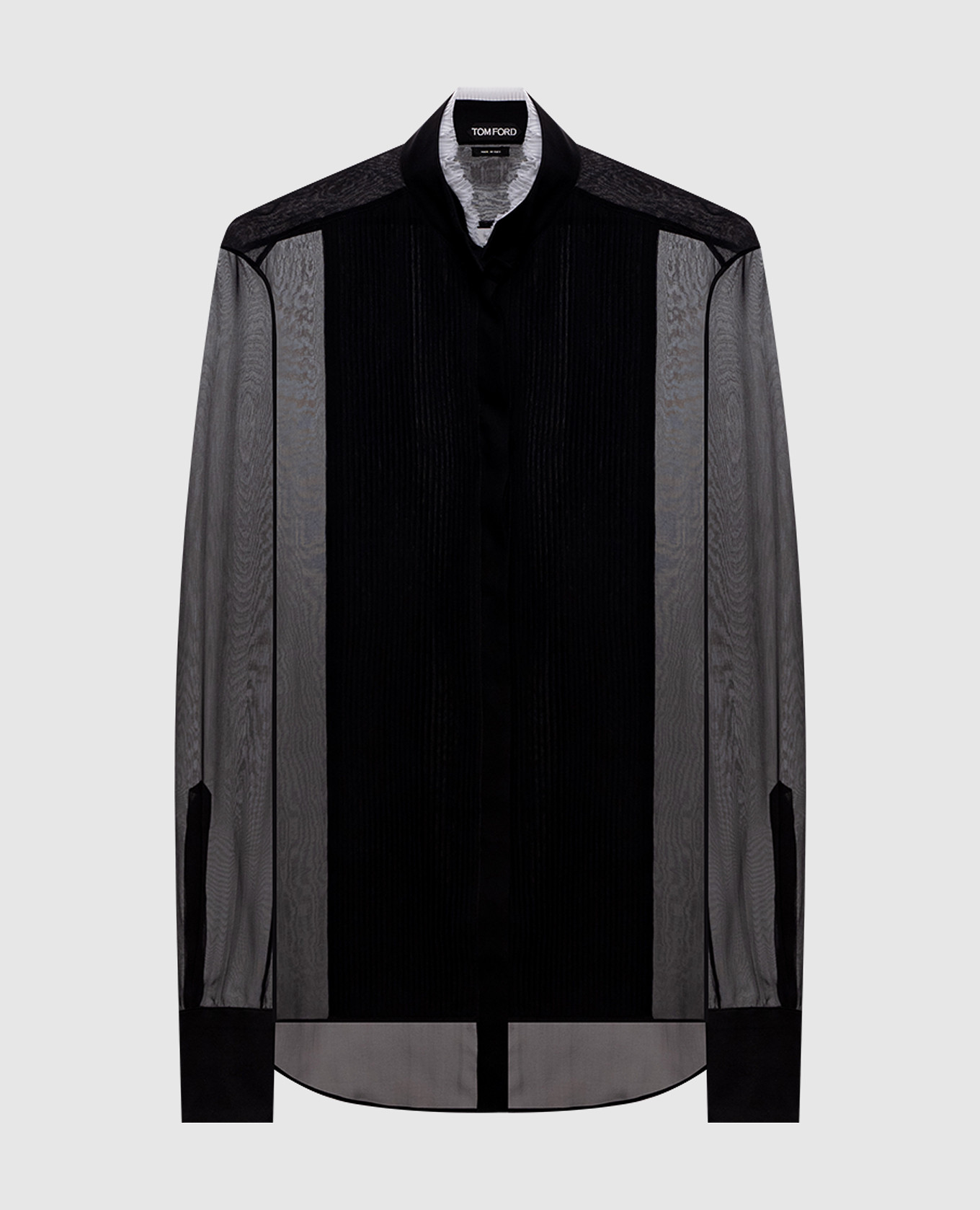 

Черная блуза из шелка, Черный, Блузы