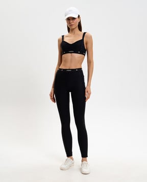 AMIRI Черные леггинсы с принтом монограммы AWBOAC1002