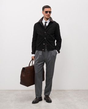 Brunello Cucinelli Чорна джинсова куртка M277P6911