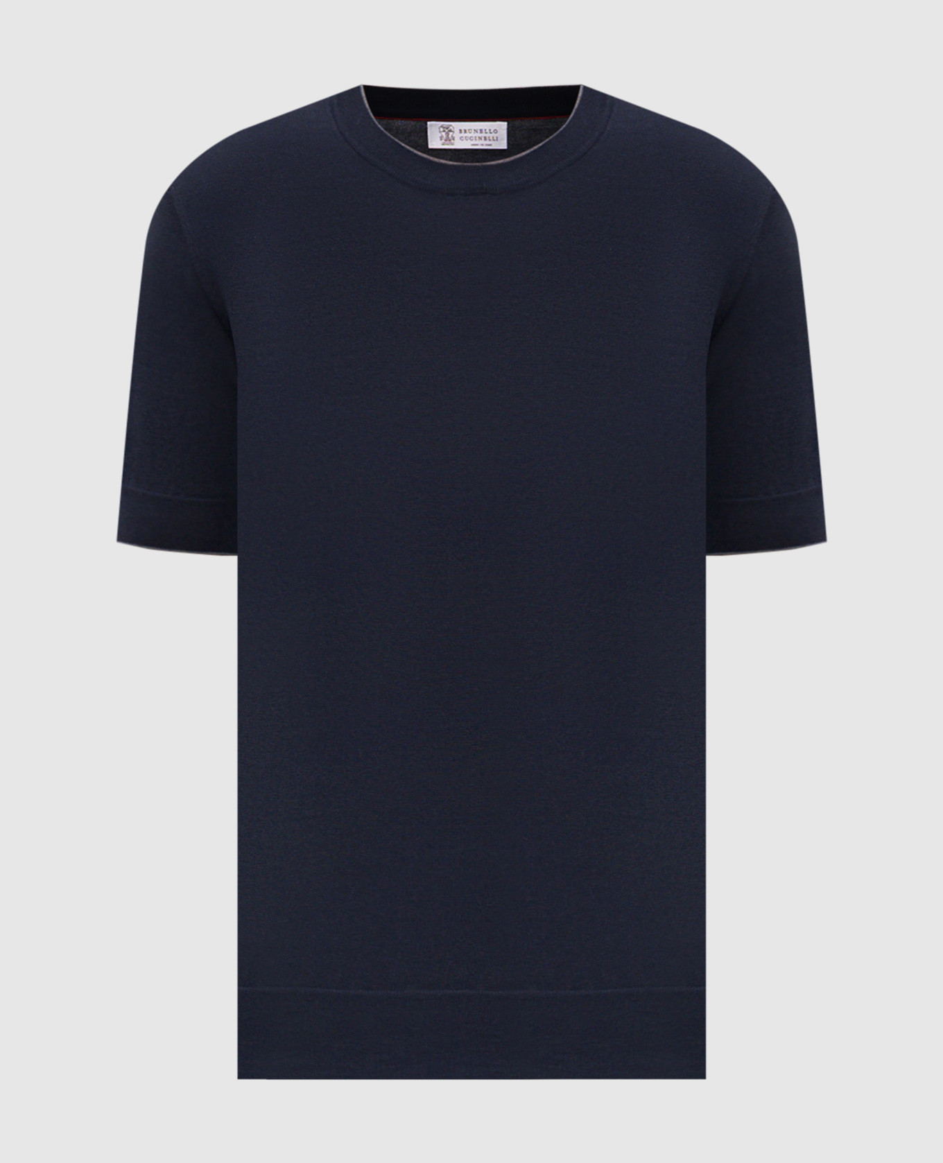 Синяя футболка из хлопка