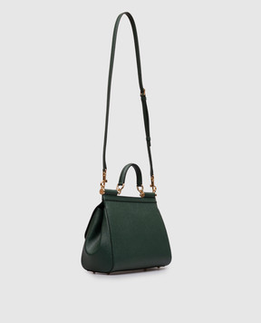 Dolce&Gabbana Зелена шкіряна сумка Sicily BB6002B1001