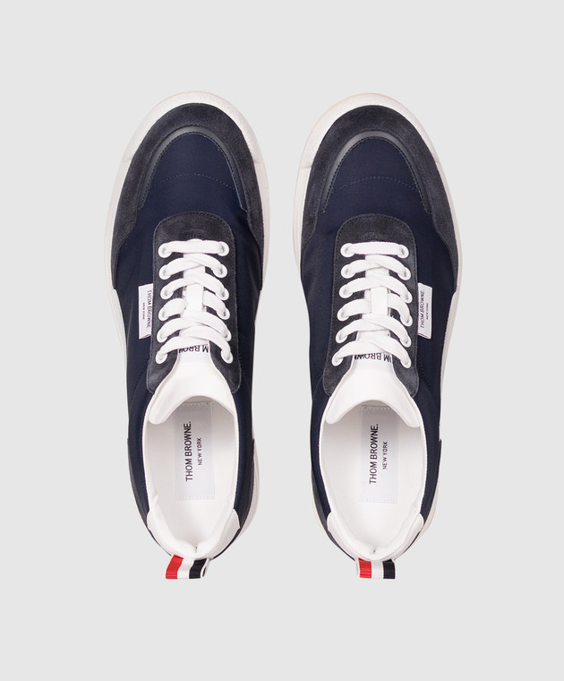 Thom Browne Сині комбіновані кросівки MFD271BF0488 зображення 4