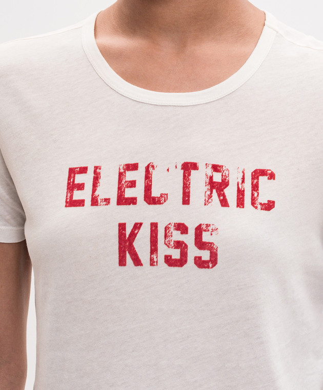 Ann Demeulemeester Футболка Floor Micro цвета айвори B0013923FA740 изображение 5