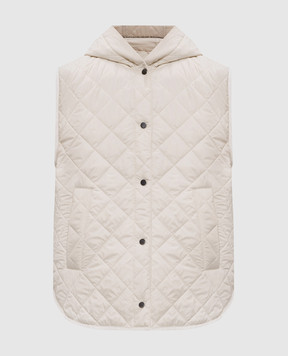 Brunello Cucinelli Бежевий жилет з ланцюжком моніль MR4057999