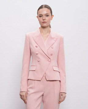 Twinset Розовый двубортный жакет 261AP2274