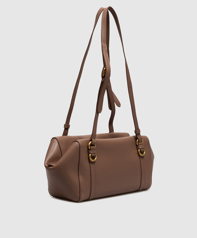 Gianni Chiarini Шкіряна сумка-тоут TERRY коричневого кольору BS12230COMMGRN зображення 3