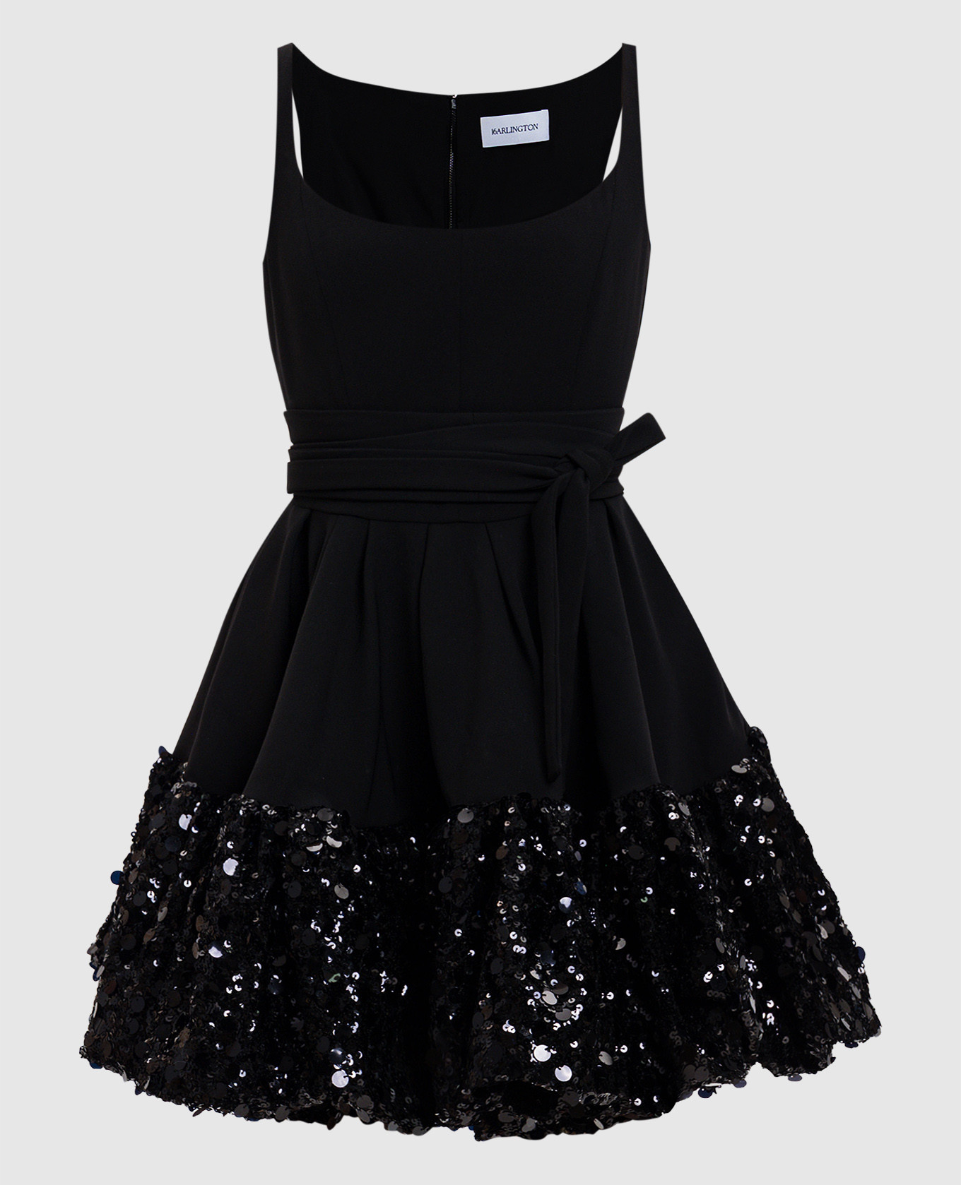 

Черное платье мини Drina с пайетками, Черный, Коктейльные платья