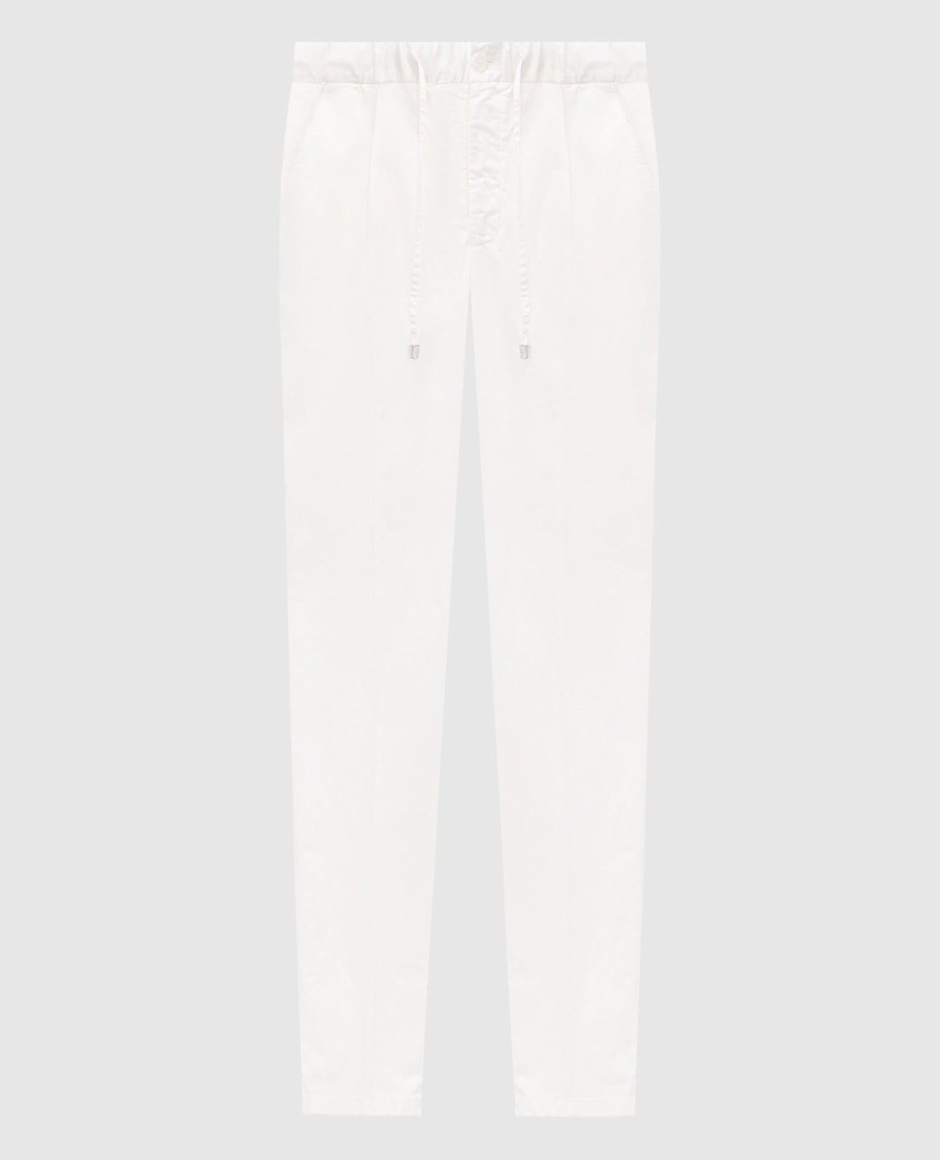 Белые брюки из хлопка