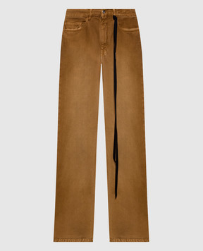 Ann Demeulemeester Коричневые джинсы клеш Genoveva B0013624FA756