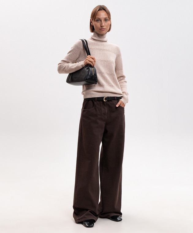 Twinset Бежевый свитер из шерсти 262AP3020 изображение 2
